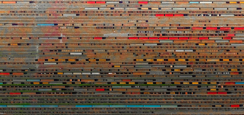Illustration for article titled These Stunning Geometric Patterns Were Created From Google Earth Images